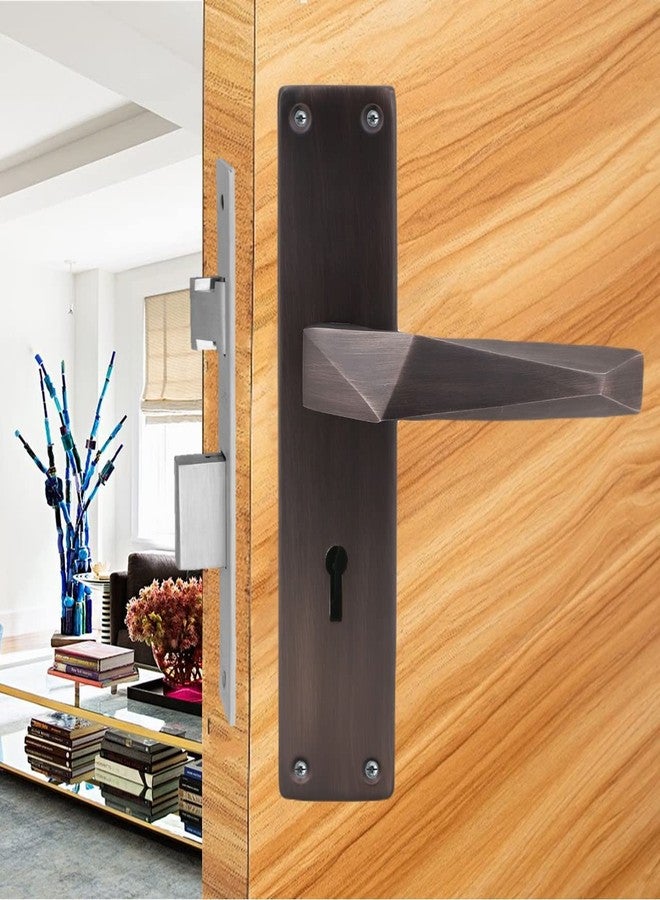 Atom Heavy Duty Mortise Door Lock for Bedroom, Living Room, Main Door, Black Matt Finish | 3 Keys | 6 Lever Double Stage Lockset for House Hotel Office(WIH806KY8) - Image 1